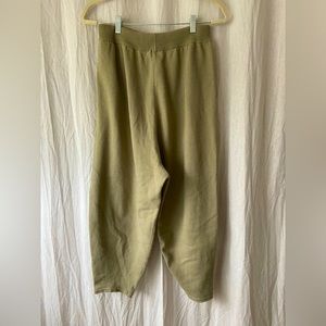 Monica Cordera Sage Green Knit Pants (S)